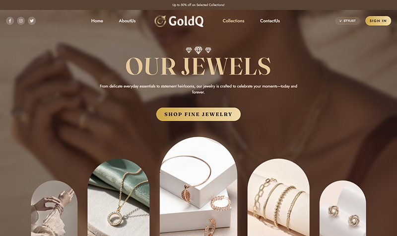 Collections page
